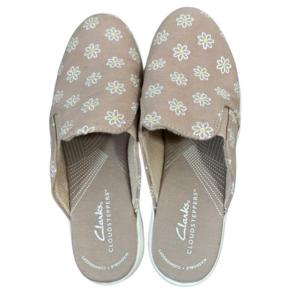 Ciabatte Tessuto Elastico Clarks Breeze Shore Ciabatte Donna - Comode, Elastiche E Con Suola Morbida Modello Birkenstock Donna - 2
